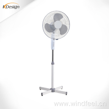 Household cheap price 16 inch energy saving pedestal fan decorative noiseless 450mm cross base pedestal fans
